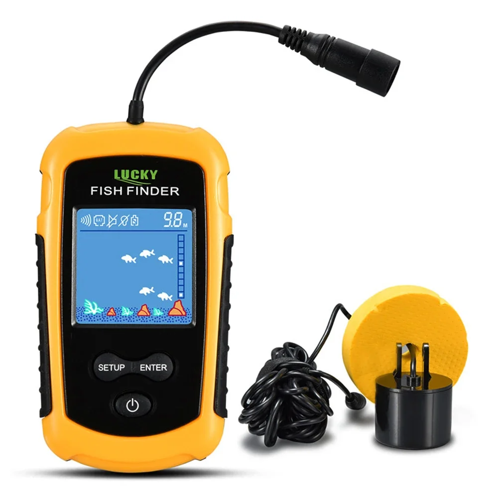 Fish Finder Transducer - 행운의 LCD 컬러 스크린 휴대용 유선