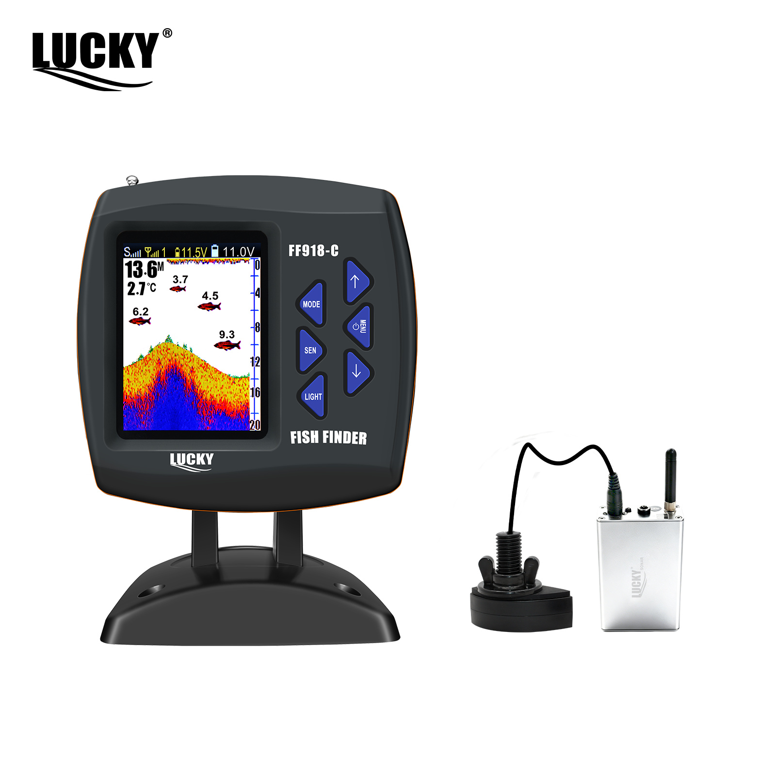Fish Finder Transducer - 럭키 FF918 무선 원격 조종 보트
