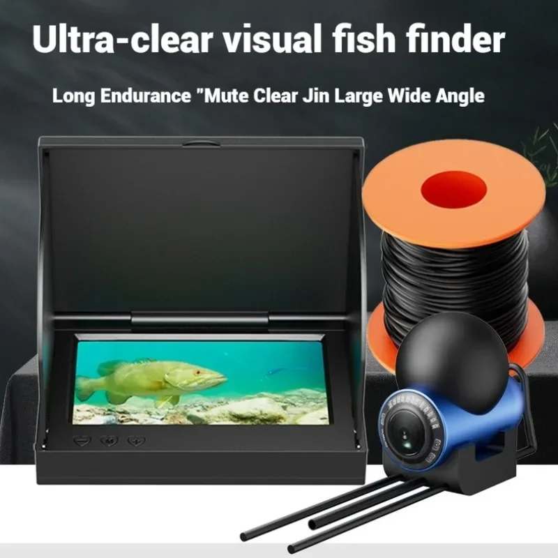 Fishing Depth Finder - 4.3인치/5인치 HD 화면 낚시 카메라, 야간