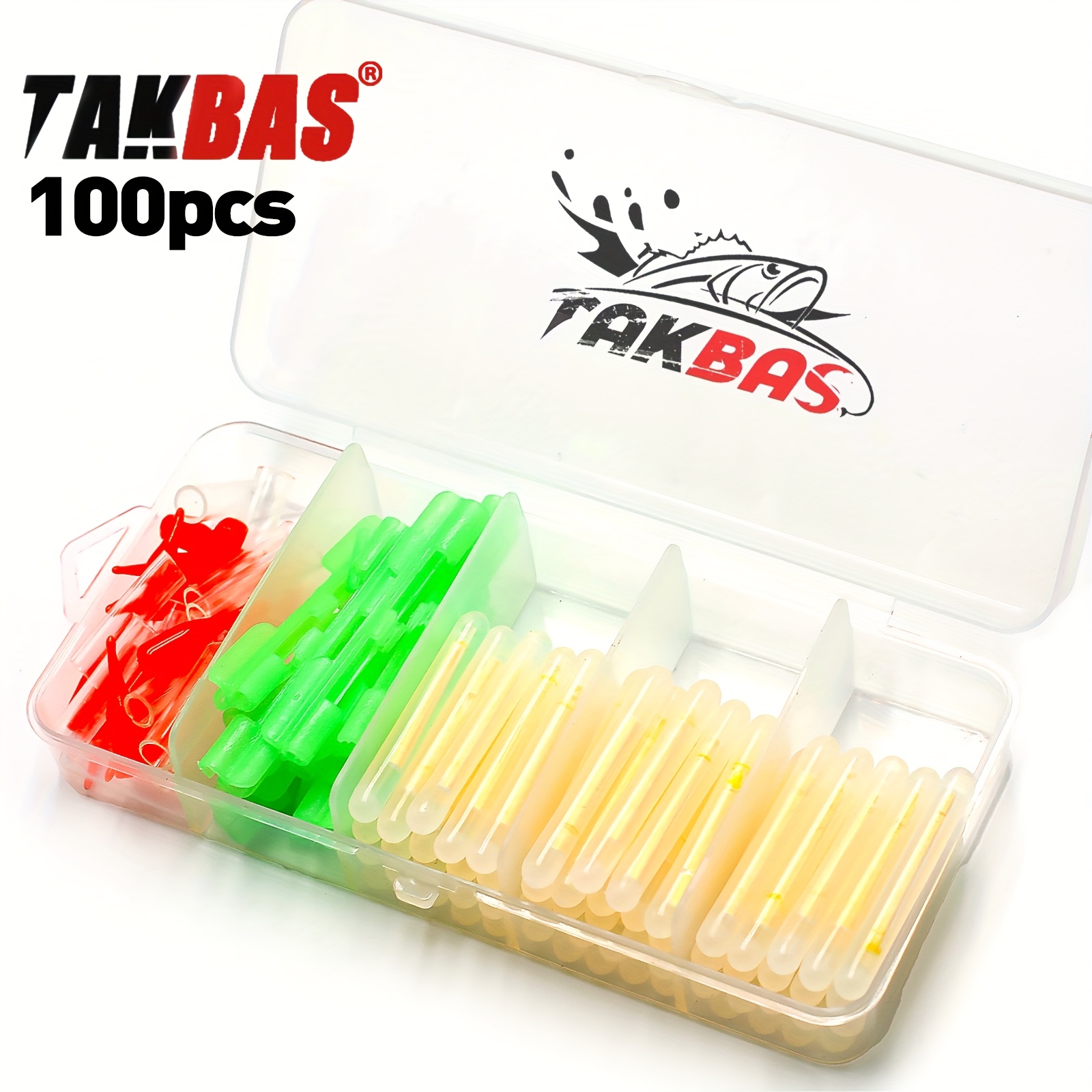 Bite Alarm - 100PCS 낚시 글로우 스틱 세트, 막대