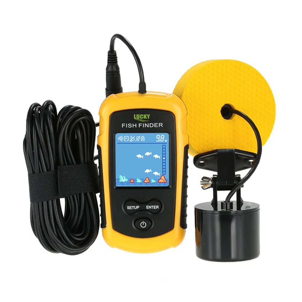 행운의 LCD 컬러 스크린 휴대용 유선 어군 탐지기 1 - Fish Finder Transducer 리뷰 및 가격