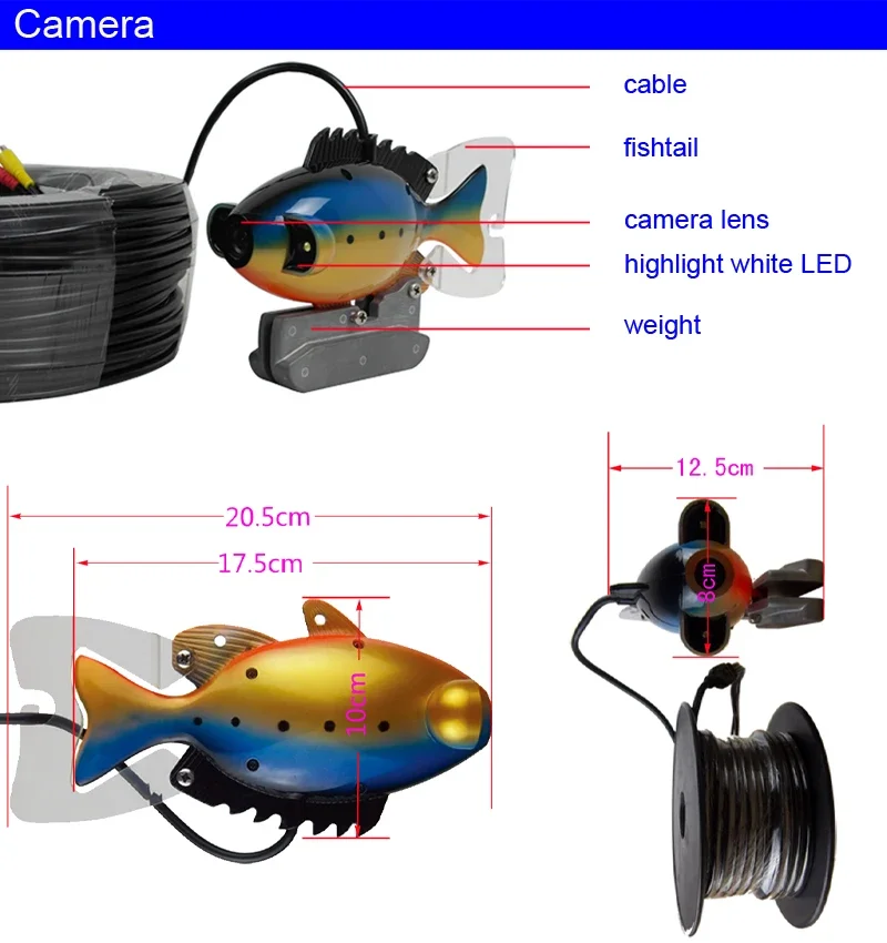 SY801 완전 방수 수중 어군탐지기 모니터링 시스템  - Fish Finder Portable 리뷰 및 가격