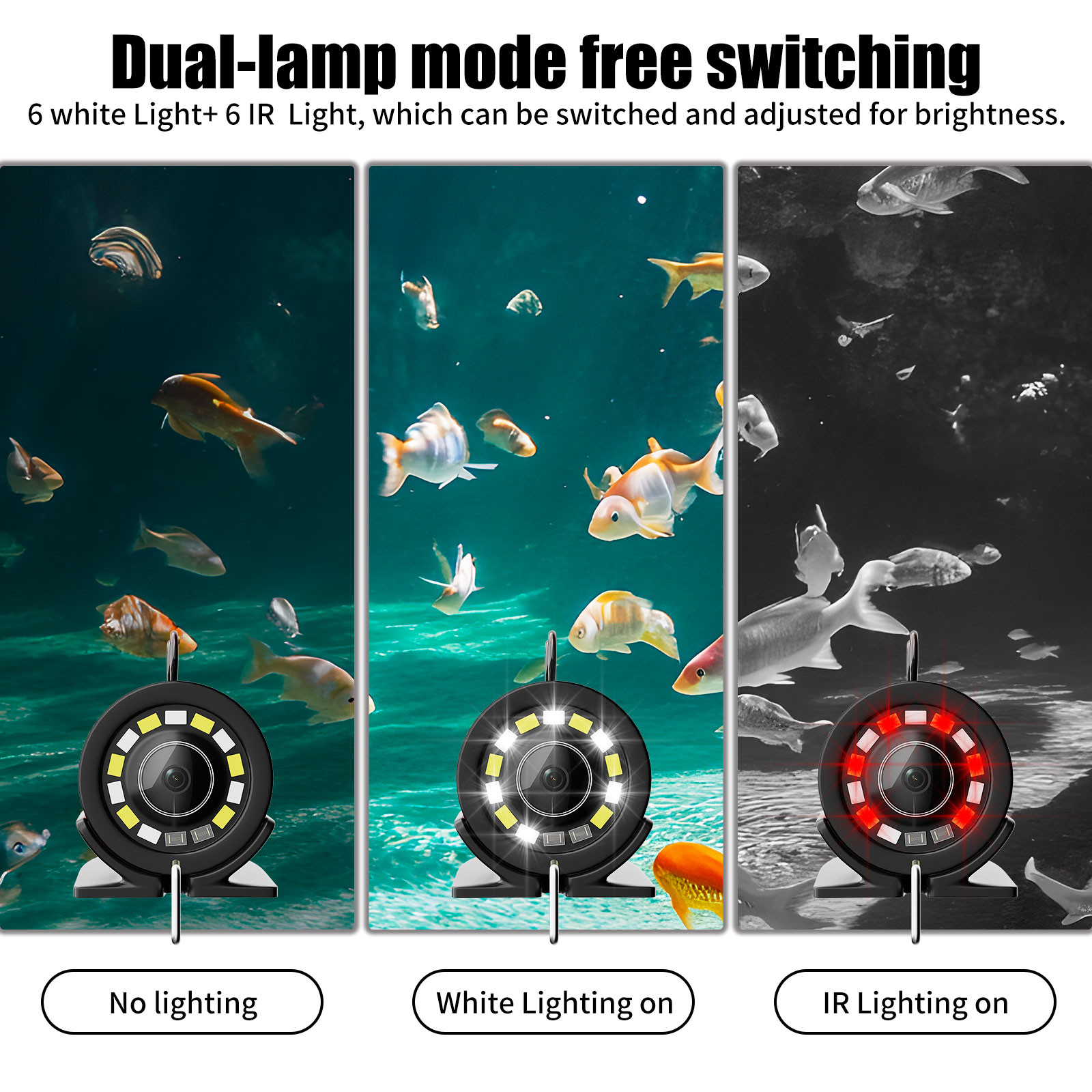 수중 낚시 카메라 - 15/30/50M 케이블 어군탐지 - Fishing Depth Finder 리뷰 및 가격