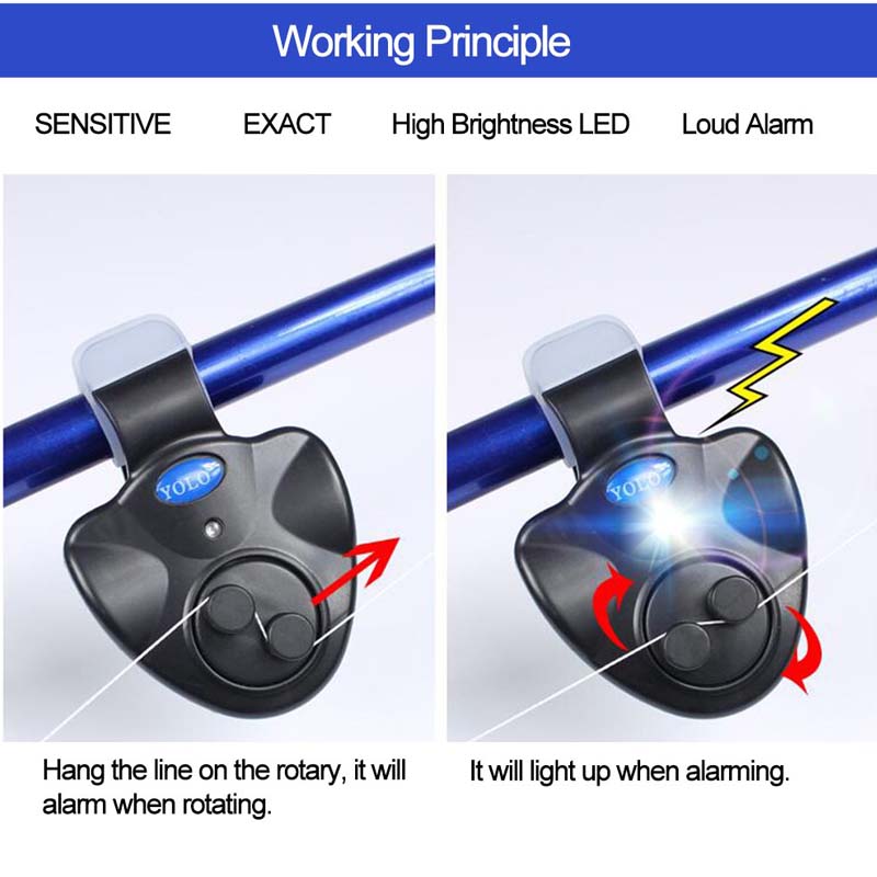 낚시대 물린 경보 LED 표시기 물고기 물린 소리 알람 - Bite Indicator 리뷰 및 가격