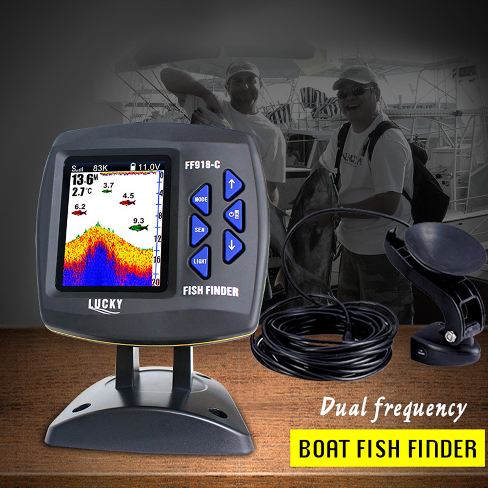 FF918-C100DS 컬러 스크린 유선 어군 탐지기, - Fish Finder Transducer 리뷰 및 가격
