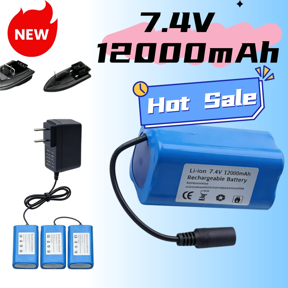 7.4V 12000mAh 배터리(USB 충전기 포함)  - Fish Finder Charger 리뷰 및 가격